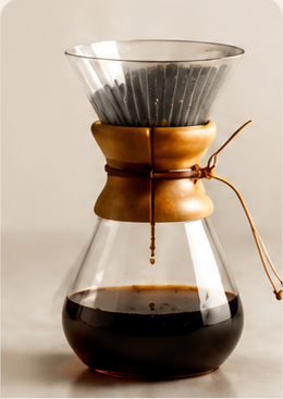 Flow pour-over coffee
