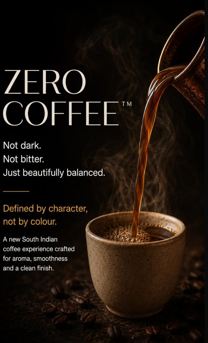 Zero Coffee being poured into a cup